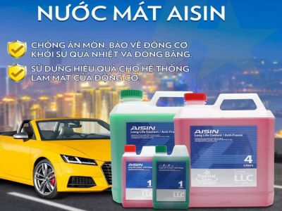 NƯỚC GIẢI NHIỆT ĐỘNG CƠ AISIN 1 LÍT VÀ 4 LÍT