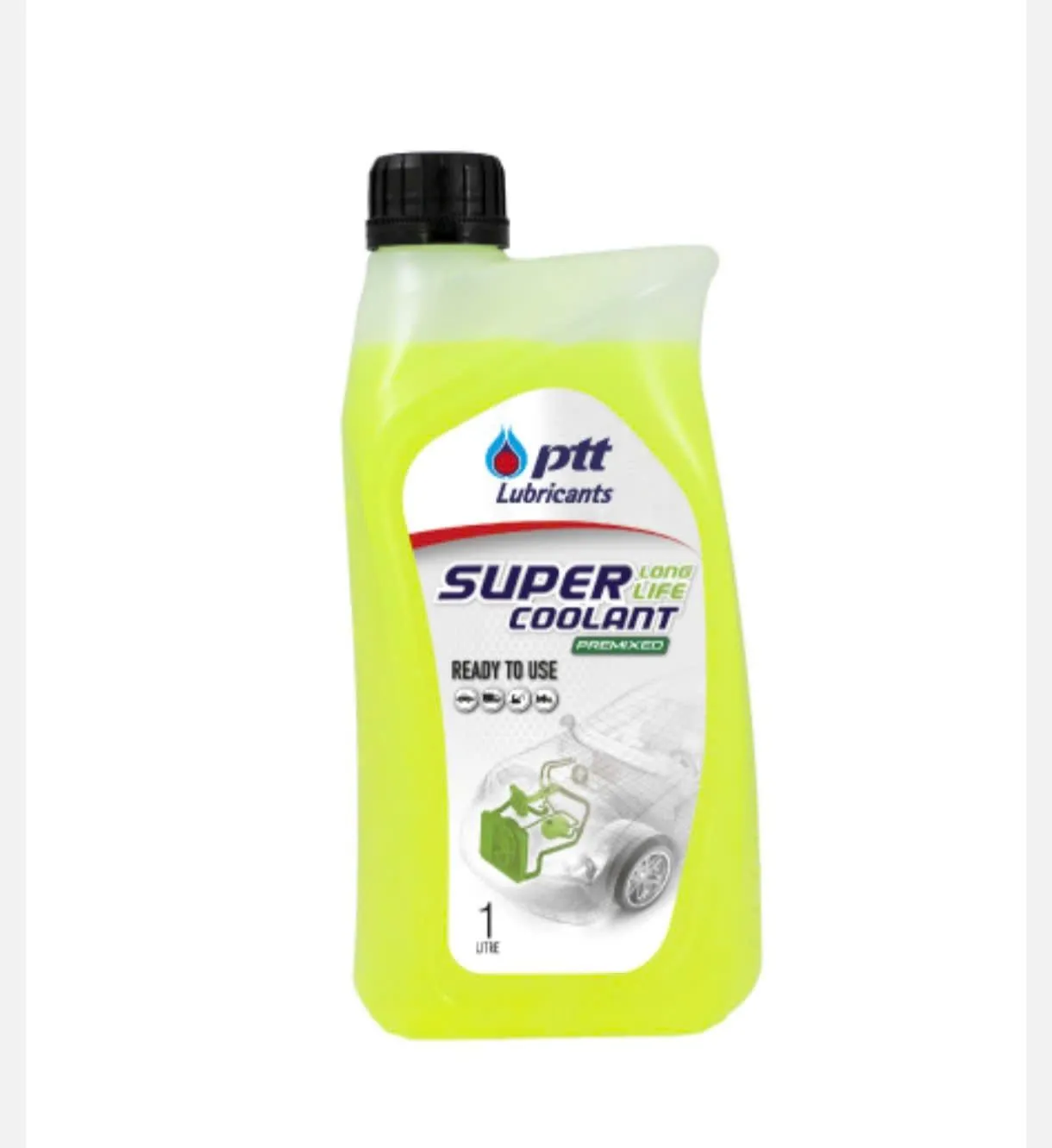 NƯỚC GIẢI NHIỆT ĐỘNG CƠ CAO CẤP PTT PHA SẴN 50% MÀU VÀNG-XANH 1 LÍT