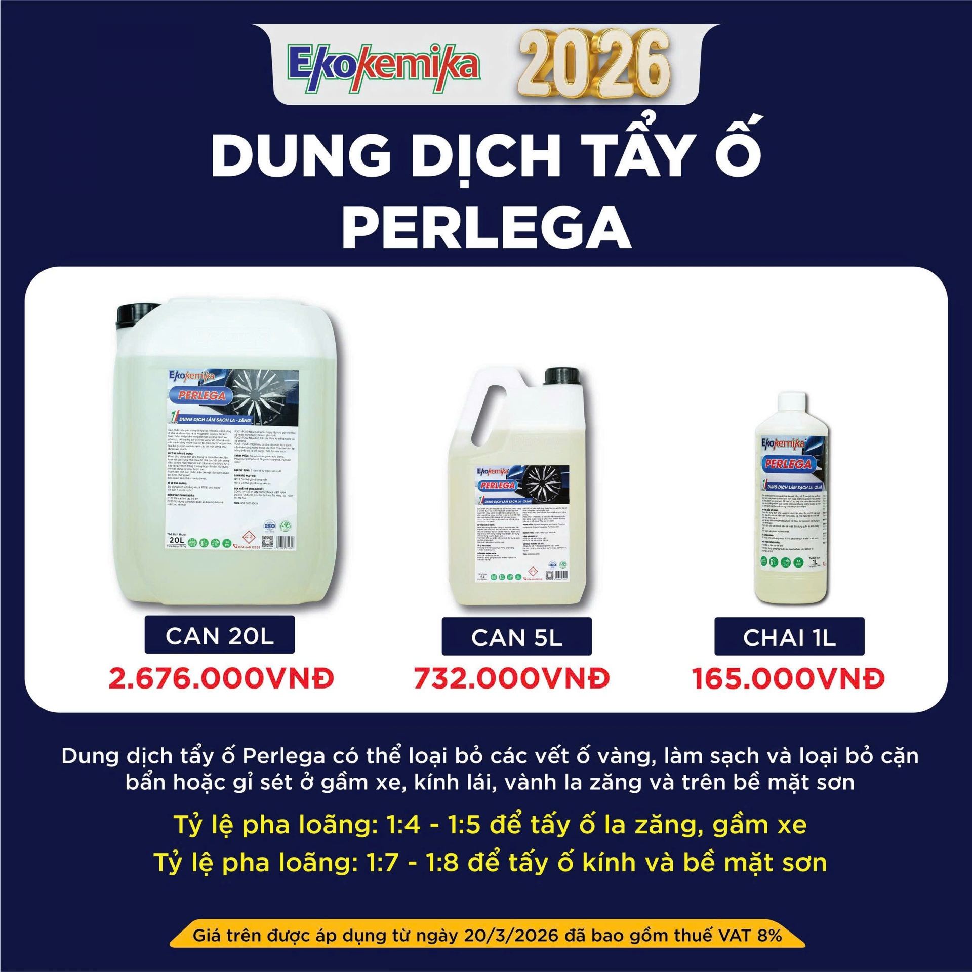 DUNG DỊCH TẨY Ố ĐA NĂNG EKOKEMIKA PERLEGA