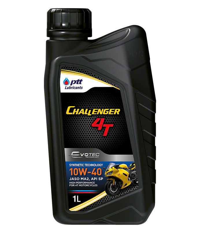 DẦU ĐỘNG CƠ XE SỐ CAO CẤP PTT CHALLENGER 4T SAE 10W40 - API SP 1 LÍT