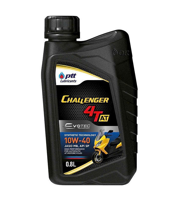 DẦU ĐỘNG CƠ XE GA CAO CẤP PTT CHALLENGER 4T-AT SAE 10W40 - API SP 0.8 LÍT